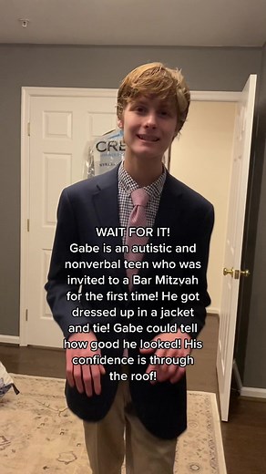 Autistic Teen Gabe's Stylish Bar Mitzvah Outfit | Confidence Boost