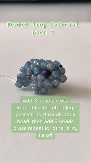 Beaded frog tutorial part 3 #springfashion #frog #fypシ #SpotlightAPI #springishere #newlaunch