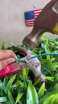 Rivet Wiring Trick: The Strongest Two-Wire SpliceA creative electrician showed a different #DIYTools