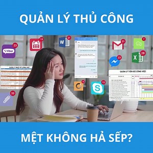 😵😵 MUỐN PHÁT TRIỂN CÔNG TY, SAO VẪN CÒN QUẢN LÝ BẰNG EXCEL, GMAIL, CHAT??? Phần lớn các doanh nghiệp hiện nay đều sử dụng ít nhất 1 phần mềm Chat kết hợp với các công cụ cơ bản như Excel, Email để làm kênh giao tiếp, giao - nhận việc và xử lý các luồng quy trình trong doanh nghiệp. Tuy nhiên từ thực tiễn của rất nhiều doanh nghiệp lại chỉ ra cách thức làm việc này không giúp doanh nghiệp hoạt động trơn tru hơn, không giúp sếp quản lý nhân viên hiệu quả hơn mà ngược lại còn tạo ra rất nhiều "lỗ