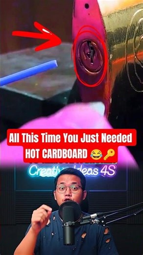 Broken Key Stuck? You Needed JUST Cardboard 😅🔑 #KeyHack #DIYRescue #NoMoreHandyman