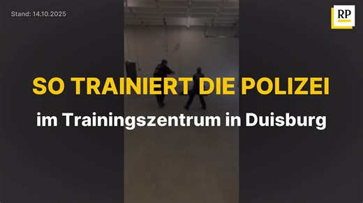 So trainiert die Polizei im Trainingszentrum in Duisburg