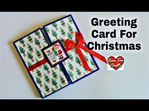 Greeting Card for Christmas | How to Make Christmas Greeting Card