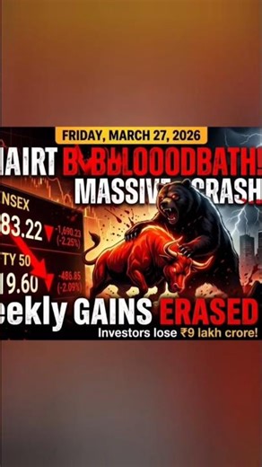 Market Bloodbath: Friday, March 27, 2026 🔴#sip #nifty50 #stockmarketindia #ಕನ್ನಡ #shorts #ಕನ್ನಡ