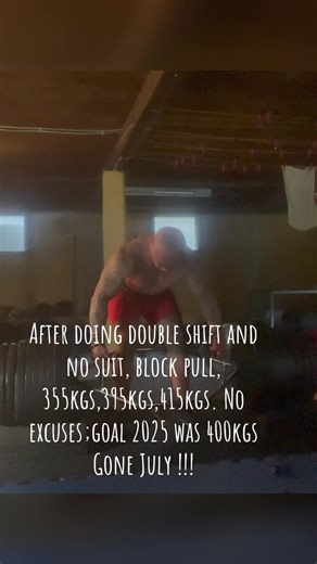 Achieving 415kg Block Pull: No Excuses in Weightlifting
