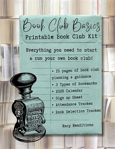 Book Club Kit: Printable Guide & Worksheets (instant Download) - Etsy