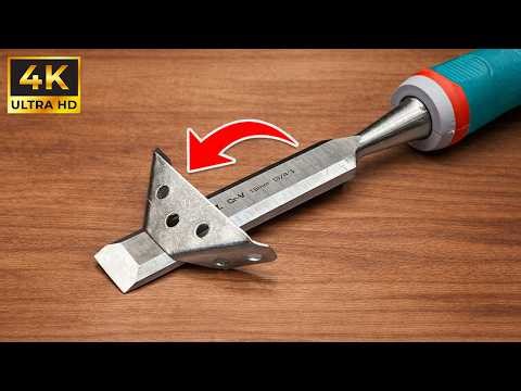 The Easiest Way To Sharpen A Chisel To Razor-Sharp In Just 2 Minutes For Beginners