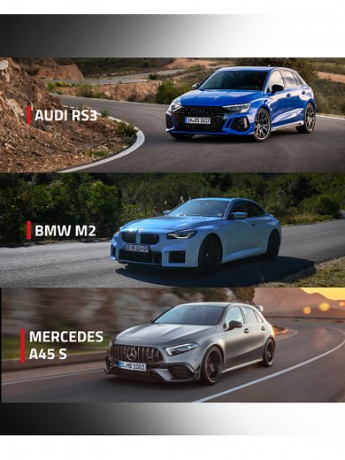 Top Performance Cars Comparison: RS3 vs. M2 vs. A45