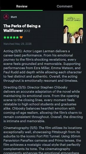 Perks of being a wallflower remains the definitive high school film