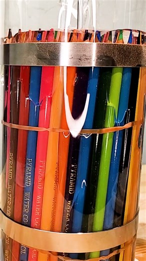 291K views · 2.1K reactions | Woodturning Colored Pencil Pots with Epoxy Resin 1 | DIY & Crafts | Facebook