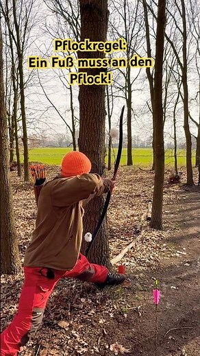 Bogenschieß-Regel: Ein Fuß am Pflock! – Aber was, wenn der Baum im Weg steht? 🌳🎯