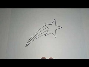 Como Dibujar una Estrella Fugaz Paso a Paso