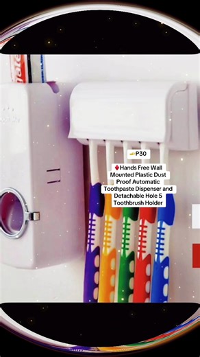 Hands-Free Wall Mounted Toothpaste Dispenser and Holder