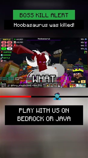 👑 Tasky_36480 killed The Hoobasaurus!