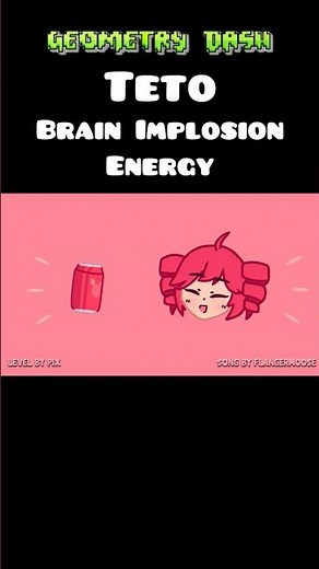 Brain Implosion Energy in Geometry Dash 😂 🥫- #geometrydash #gd #gdlevel #challenge #teto #funny