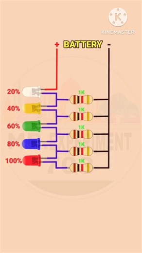 How to make a 12v Battery level indicator diagram 😲😱😲😱#shortsfeed #trending #viralvideo #shorts