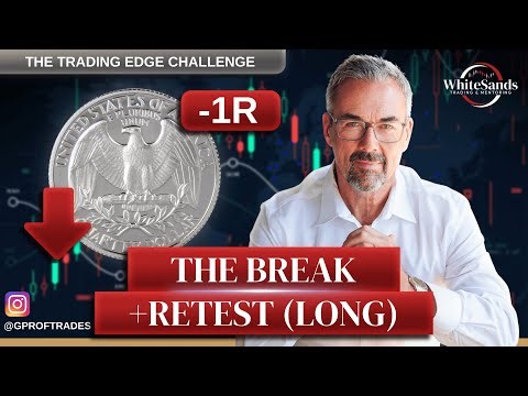 Trade #10 – TSLA Break & Retest Long (–1R) | Flip a Coin Trading Edge Challenge