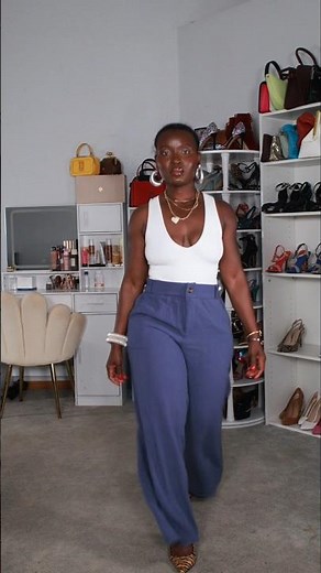 Lightweight high-waisted cotton linen blend trousers are perfect for spring and summer