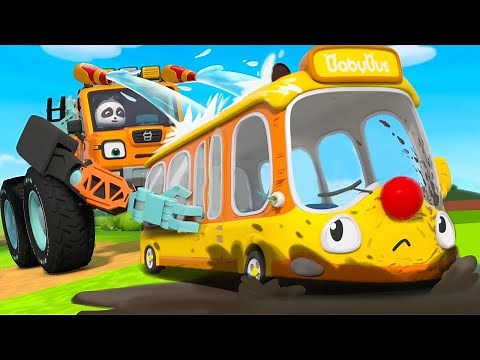 Monster Bus Checkup Song | Wheels on the Bus | Monster Truck | Kids Songs | BabyBus