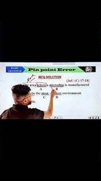 Pin Point Error -এর দারুন ক্লাস। MCQ-10