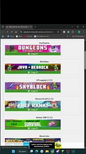 Minecraft Skyblock Server IP Address