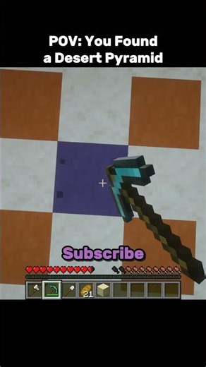 Minecraft Desert Pyramid Moment