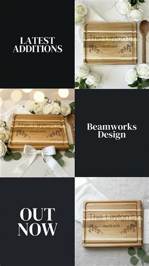 Wedding Gift Personalized Acacia Wood Cutting Board | Custom Engraved
