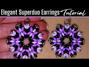 NEW: Elegant Superduo Earrings - EASY Tutorial 2023