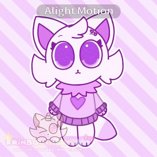 Fluffy The Fox remake! || #rainbowtheunicat #animation #cute