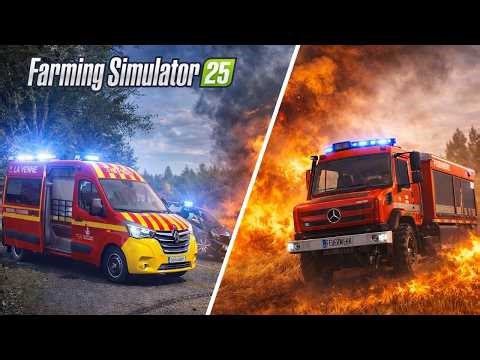 CHAMP DE BLÉ EN FEU, ma première journée de pompier volontaire | FS25