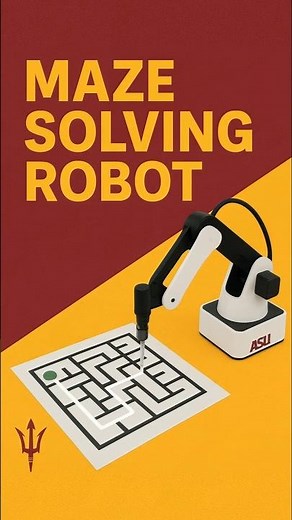This Robot Uses AI to Escape Any Maze! 🔥 | Dobot Maze Solver 🤖 #asu #robotics #ai