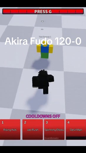 Akira Fudo Unleashed in Roblox Anime Battle Arena
