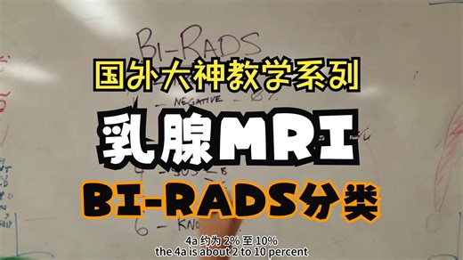 国外大神解读乳腺MRI BI-RADS分类！！