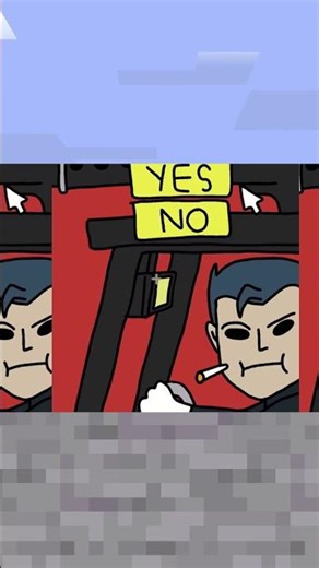 Should he run over Spiderman 🤔 (cursefrogg) #minecraftvideos #animation #spiderman