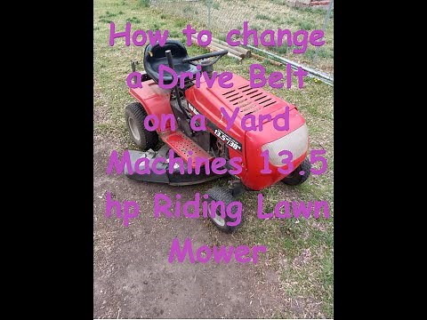 How to change a drive belt on a Yard Machines 13.5hp Riding Lawn Mower