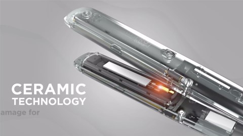 INFINITI PRO CONAIR SmoothWrap Dual Ion 1 Inch Flat Iron Hair Straightener, 1-Inch Flat Iron Produces More Volume and Less Frizz, 5 Heat Settings, For All Hair Types and Textures, Blue