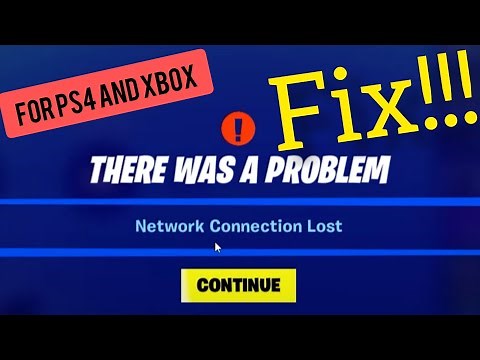 Fix fortnite network connection lost on save the world for ps4 or xbox