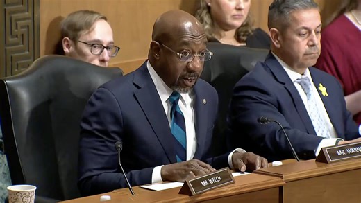 Raphael Warnock demands answers from Frank Bisignano during Senate hearing