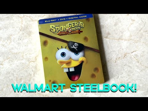 SpongeBob Search for SquarePants Blu-Ray + DVD Walmart Steelbook Edition Mail Day!