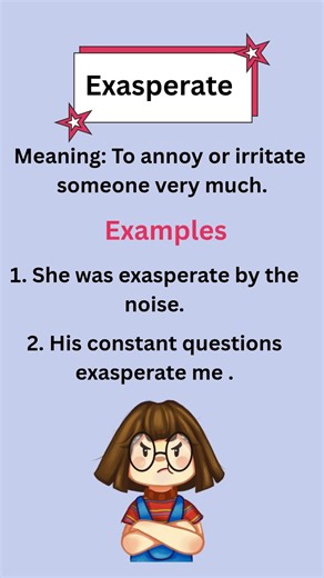 Exasperate Meaning in English | Vocabulary Shorts