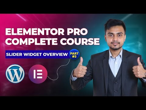 03: Elementor Pro Slider Widget | WordPress Elementor Pro Bangla Tutorial