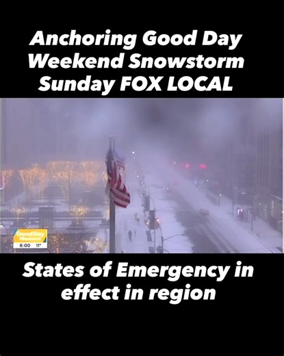 Anchoring Good Day Weekend during the snowstorm. Thanks to my entire #fox5ny #foxlocal newsroom team, colleagues inside & out & the studio & control room crews for making it flawless and fun. @fox5ny HOW DID YOU MAKE OUT WITH ALL THE SNOW?
