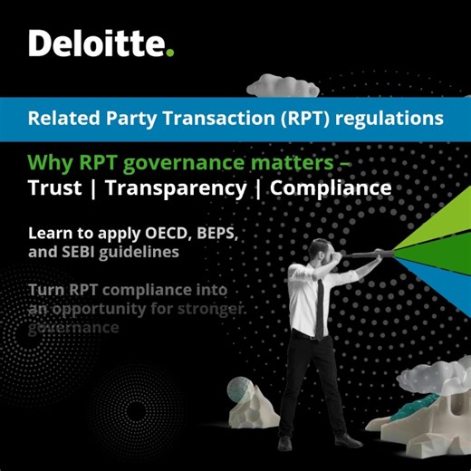 📊 Strong governance of Related Party Transactions (RPTs) is critical to safeguarding transparency and compliance for listed entities. Deloitte Learning Academy’s "Related Party Transaction (RPT) regulations" programme equips professionals to: ✔ Interpret RPT definitions under Companies Act and SEBI (LODR) 2015 ✔ Understand global alignment with OECD and BEPS frameworks ✔ Apply structured risk analysis and transaction delineation ✔ Navigate amendments and evolving compliance requirements Gain th