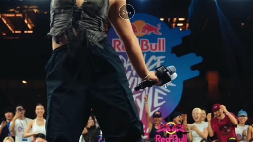 Red Bull 在韩国举办活动现场 终结赛PK （大阪队成员KYOKA）也在现场，镜头剪辑二，她激动的―直跳！