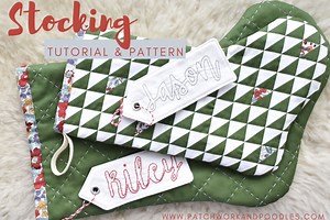 FREE Christmas Stockings in TWO sizes! - Patchwork and Poodles