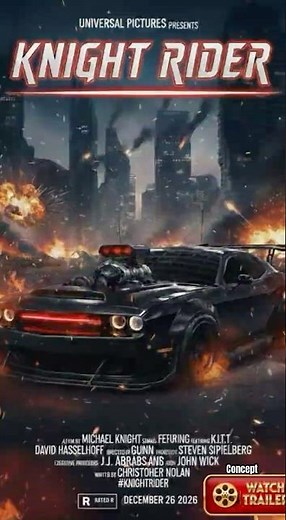 Knight Rider 2026 🚗🔥 New Movie Trailer | KITT Returns in Action packed Reboot John Wick vibes