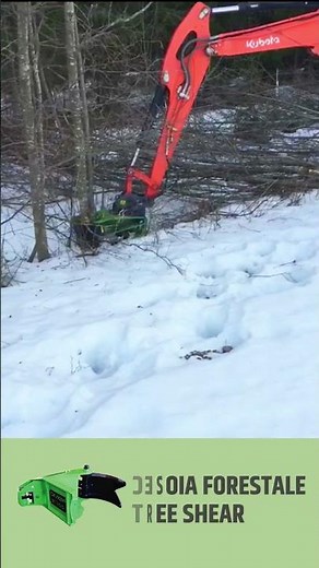 OMEF BI200 Tree Shear: Multi-Log Cutting and Secure Grip Even in Snow #forestryequipment #omef
