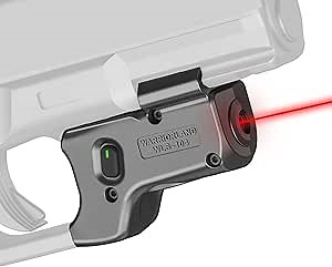 Tactical Scorpion Gear TSGWLS104G17 Red Laser Gun Sight Fits: Glock 17/19 Gen 3-5, G23/31/32 Gen 3-4, G19X/44/45 | Compact Red Dot Gun Optic w/Ambidextrous On/Off Switch & Power Indicator