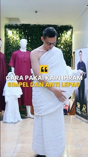 SIMPLE AND SECURE WAY TO WEAR IHRAM CLOTH
