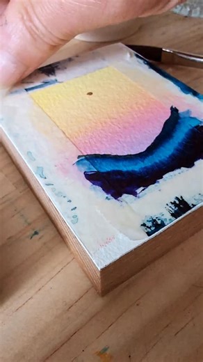 My signature block minis will be back in March 2026 - I am working on new designs, new landscapes, and as always collectors get first notification via email - if you want to see the pieces as they are released, sign up to my email list for a heads up! If you are in Melbourne around April, keep your ears peeled I will let you know where you can purchase one from me! 💚🩷 #miniatureartwork #watercolour #watercolorart #originalartwork #miniaturepaintings #artist #landscapeart #landscapeartist | Stu